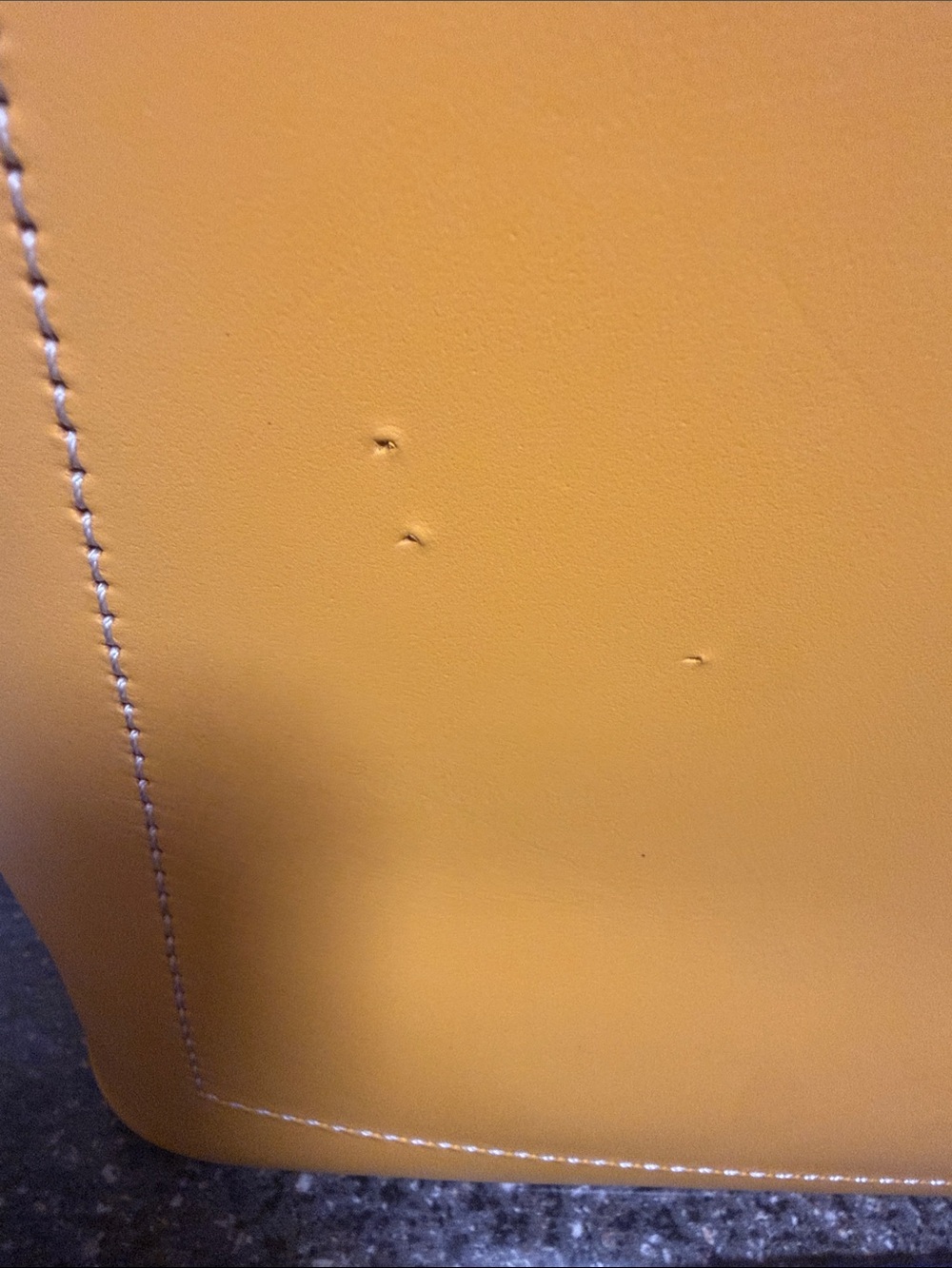 Dooney & Bourke Bright Yellow Leather Tote - Picture 11 of 12